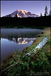 Photo: Mount Rainier reflected in Reflection Pond, Mount Rainier National Park, Washington
