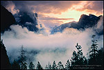 Photo: Clouds in Yosemite Valley at Sunrise, Yosemite National Park, California