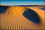 Photo: Wind blown patterns in sand dunes at sunrise, North Algodones Dunes Wilderness, Imperial County, California