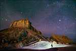 Alone with the stars and the desert landscape, Glen Canyon National Recreation Area, Utah