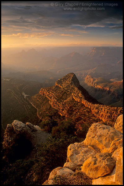 Photo: Sunset at Grandview Point, on the South Rim, Grand Canyon National Park, Arizona