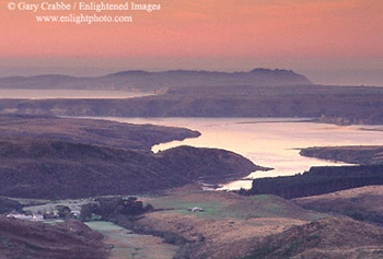 Morning light over Drakes Estero, Point Reyes National Seashore, Marin County, California