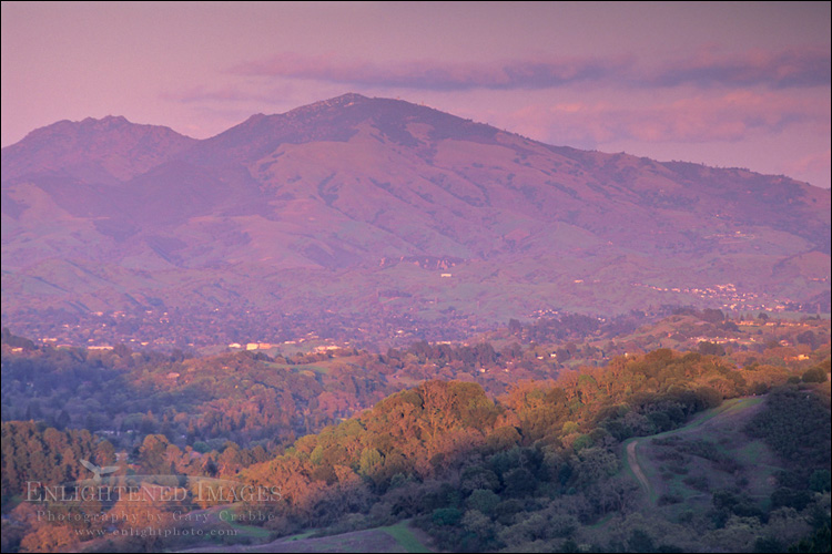 Photo: Mount Diablo seen from the Berkeley Hills, California
