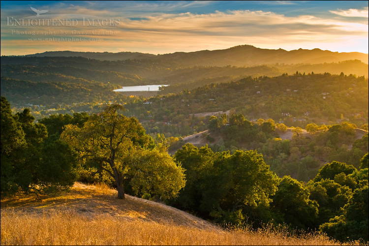 Photo: Sunset in the hills above Lafayette, Briones Regional Park, Contra Costa County, California
