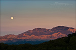 picture: Full Moon rising over Mount Diablo at sunset, Contra Costa County, California