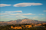 picture: Lenticular clouds over Mount Diablo; as seen from Lafayette; California