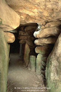 Entrance to 5000 yr. old Long Barrow, near Avebury, England