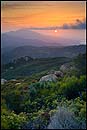 Photo: Sunset over the Santa Ynez Mountains, near Santa Barbara, California