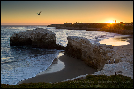 Picture: Sunset at Natural Bridges State Beach, Santa Cruz, California