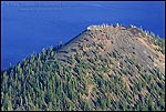 Picture: Volcanic vent crater at summit of cinder cone, Wizard Island, Crater Lake National Park, Oregon