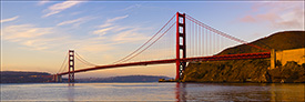 Picture: Morning light on the Golden Gate Bridge, San Francisco Bay, California