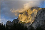 Picture: Clouds on Half Dome at sunset, Yosemite Valley, Yosemite National Park, California