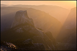 Picture: Half Dome above Yosemite Valley at sunset, seen from Clouds Rest, Yosemite National Park, California 