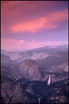 Picture: Evening clouds over Vernal and Nevada Falls and Little Yosemite Valley, Yosemite National Park, California 