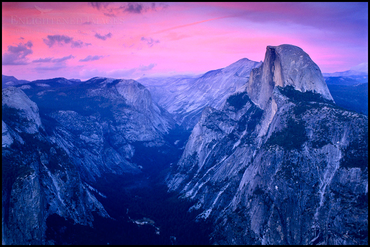 Picture: Alpenlow over Half Dome and Tenaya Canyon from Glacier Point, Yosemite National Park, California