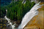 Picture: Overlooking the edge of Vernal Fall waterfall along the Merced River, Yosemite National Park, California