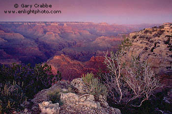 Evening twilight from the South Rim, Grand Canyon National Park, Arizona