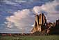 Cirrus clouds over Cathedral Rock, near Monument Valley, Navajo Nation, Arizona