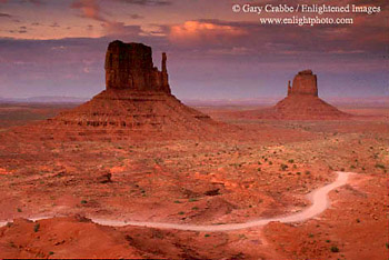 Sunset and storm clouds over Monument Valley, Navajo Nation, Arizona