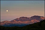 Picture: Full moon rising over Mount Diablo at sunset, from Pleasant Hill, California