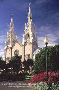 Sts. Peter & Paul Church seen from Washington Square, North Beach, San Francisco, California