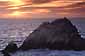 Sunset over Seal Rock, near Ocean Beach, San Francisco, California