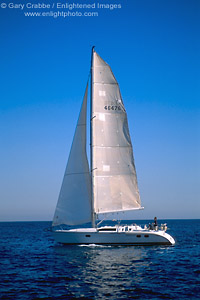 Photo: Sailboat enroute to Anacapa Island, Channel Islands National Park, Southern California Coast