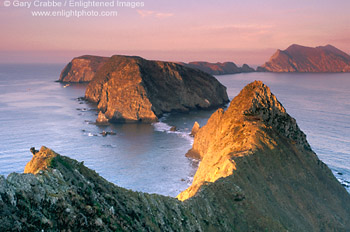 Photo: Sunrise light on Anacapa Island, Channel Islands National Park, Southern California Coast