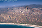 Photo: Aerial over the rugged coastline of Santa Cruz Island, Channel Islands, Southern California Coast