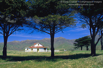 Photo: Christy Ranch in spring, West End, Santa Cruz Island, Channel Islands, Southern California Coast