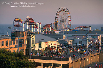 Amusement Park Rides at Santa Monica Pier, Santa Monica, Los Angeles County Coast, Southern California
