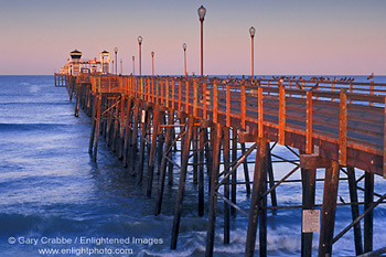 Historic Oceanside Pier, Longest Wooden Pier on the west coast, Oceanside, San Diego County, California