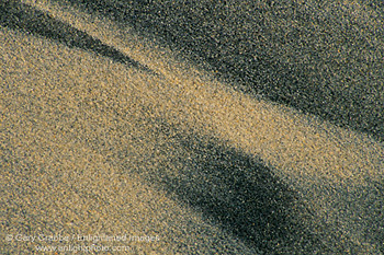 Patterns in sand, Torrey Pines State Beach, near La Jolla, San Diego County Coast, California