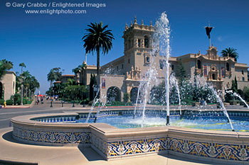 Fountain at Balboa Park, San Diego, California