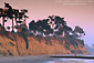 Twilight over the beach at Santa Barbara, California