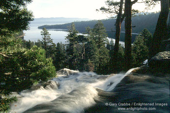 Eagle Falls, above Emerald Bay, Lake Tahoe, California
