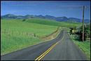 Photo: Green hills in spring along Foxen Canyon Road, near Santa Maria, Santa Barbara County, California