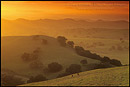 Photo: Sunset in the hills near Los Olivos, Santa Barbara County, California