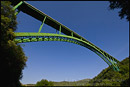 Photo: Steel arch bridge on Highway 154, bypassing the old stagecoach route between Santa Barbara and Santa Ynez, California
