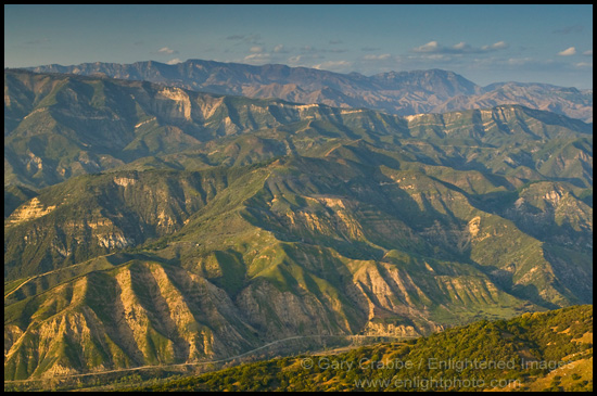 Photo: Overlooking the rugged hills of the Santa Ynez Mountains, near Santa Barbara, California