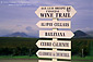 SLO Coastal Wine Trail Signs, Edna Valley, near San Luis Obispo, San Luis Obispo County, California