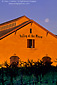 Moonset at sunrise over Valley of The Moon Winery, Sonoma County, California