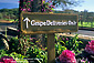 Grape Delivery sign at vineyard, Kenwood Winery, Kenwood, Sonoma Valley, California