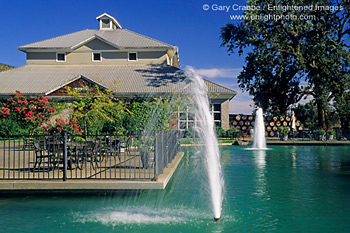Fountain at Kunde Estate Winery and Vineyard, Kenwood, Sonoma Valley, California