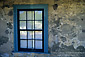 Window and adobe wall at the Blue Wing Inn, Sonoma State Historic Park, Sonoma, California
