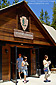 Asian tourists at the Lodgepole Visitor Center and Village, Sequoia National Park, California