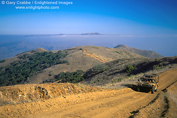 Picture: Hummer tour on dirt road in hills above Two Harbors, Catalina Island, California