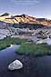 Alpine tarn in the Nine Lake Basin, near Tioga Pass, near Yosemite National Park, California