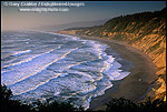Picture: Waves at sunset along Agate Beach, Patricks Point State Park, Trinidad, Humboldt County, CALIFORNIA