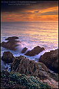 Picture: Sunset and waves at Bodega Head, Sonoma County Coast, California